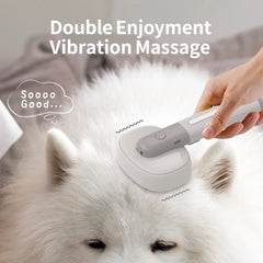 Rechargeable Vibration Pet Grooming Brush