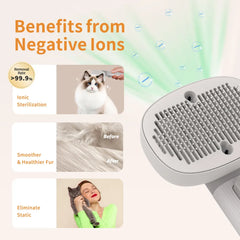 Rechargeable Vibration Pet Grooming Brush