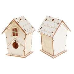 Natural Wooden Bird House