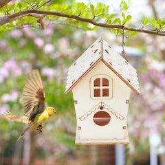 Natural Wooden Bird House