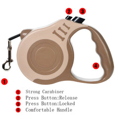 Retractable Dog Lead – Beige, image 7