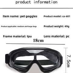 Adjustable Dog Goggles – Grey lenses, image 2
