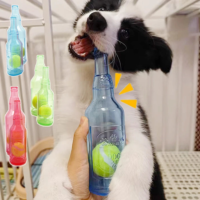 Bottle & Ball Dog Toy – Green, image 1