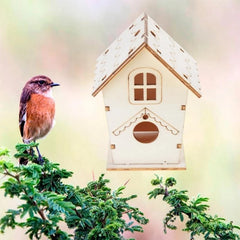 Natural Wooden Bird House