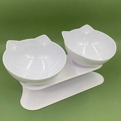 Elevated Tilted Cat Bowl